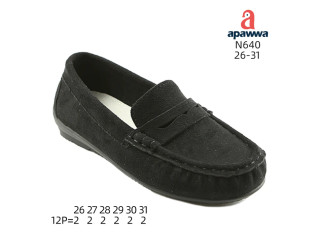 Туфлі дитячі Apawwa N640 black 26-31
