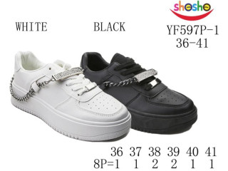 Кросівки дитячі ShoSho YF597P-1 black 36-41