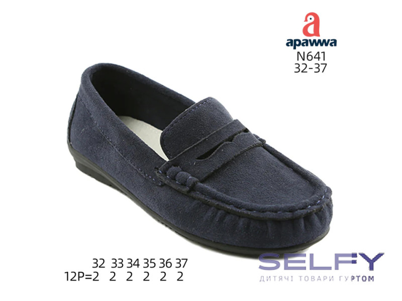 Туфли детские Apawwa N641 navy 32-37, Фото 1