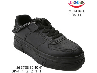 Кросівки дитячі ShoSho YF347P-1 black 36-41