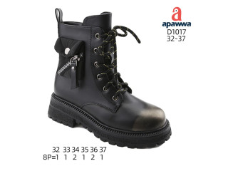 Черевики дитячі Apawwa D1017 black-gold 32-37