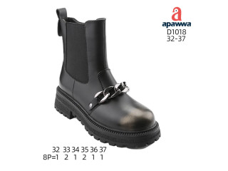 Черевики дитячі Apawwa D1018 black-gold 32-37