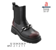 Черевики дитячі Apawwa D1018 black-red 32-37
