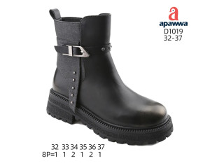 Черевики дитячі Apawwa D1019 black-gold 32-37