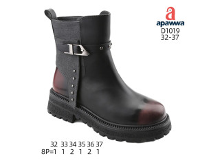 Черевики дитячі Apawwa D1019 black-red 32-37
