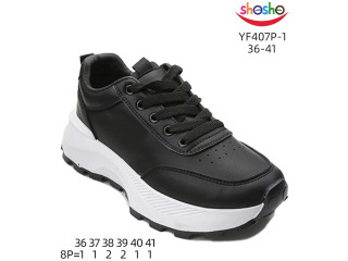 Кросівки дитячі ShoSho YF407P-1 black 36-41