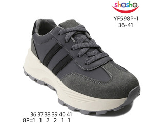 Кросівки дитячі ShoSho YF598P-1 grey 36-41