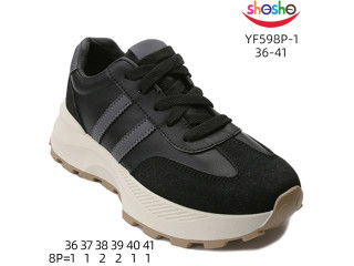 Кросівки дитячі ShoSho YF598P-1 black 36-41