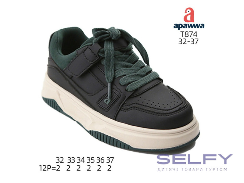 Кросівки дитячі  Apawwa T874 green 32-37, Фото 1