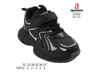 Кроссовки детские Apawwa G582 black 32-37