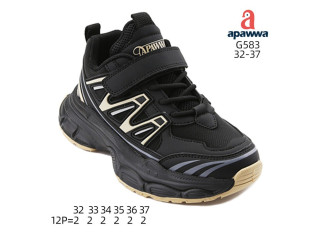 Кроссовки детские Apawwa G583 black 32-37