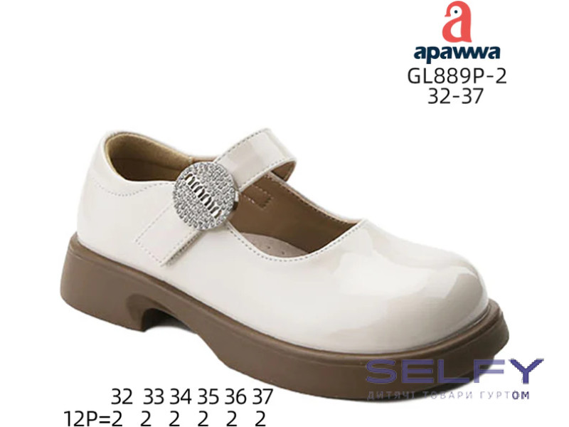 Туфлі дитячі Apawwa GL889P-2 beige 32-37, Фото 1