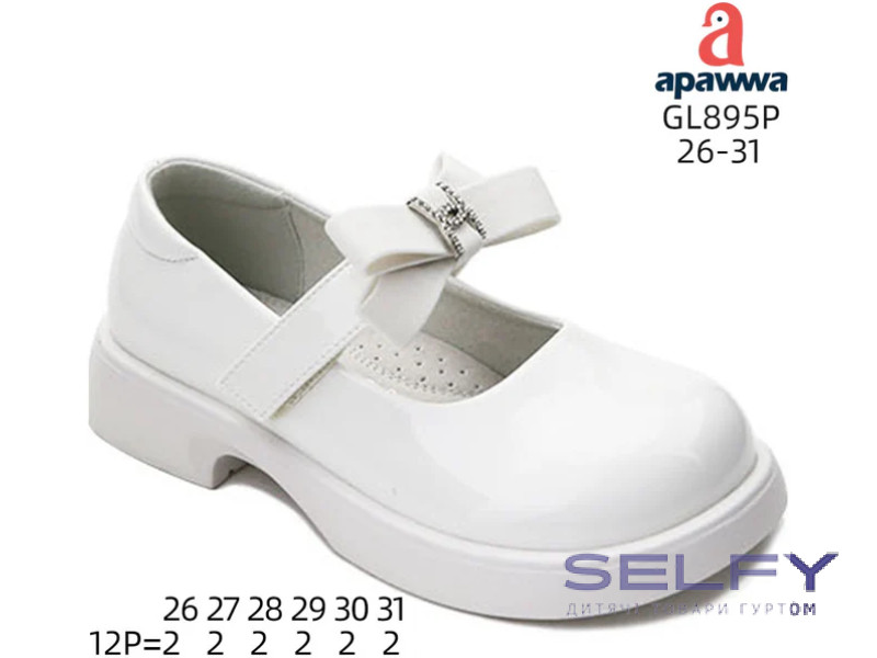 Туфлі дитячі Apawwa GL895P white 26-31, Фото 1
