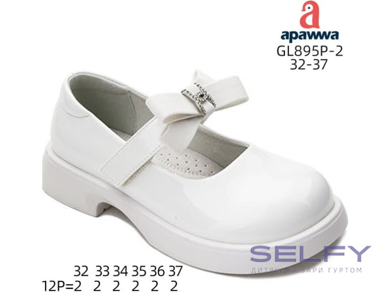 Туфли детские Apawwa GL895P-2 white 32-37, Фото 1