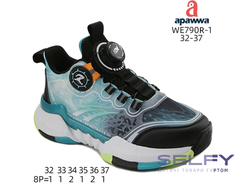 Кросівки дитячі  Apawwa WE790R-1 green 32-37, Фото 1