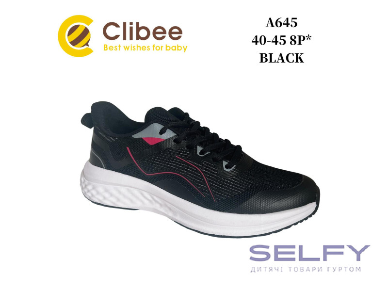 Кросівки Clibee A645 black 40-45, Фото 1