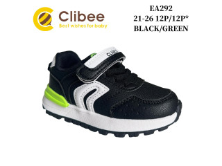 Кросівки дитячі Clibee EA292 black-green 21-26