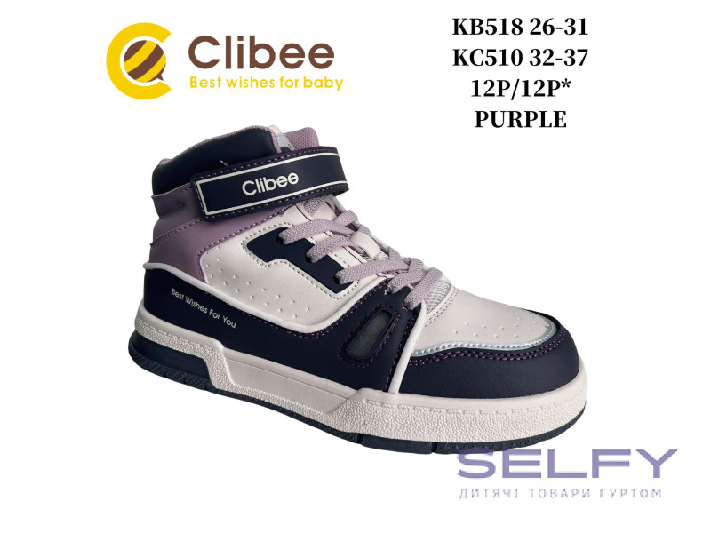 Кросівки дитячі Clibee KB518 purple 26-31, Фото 1