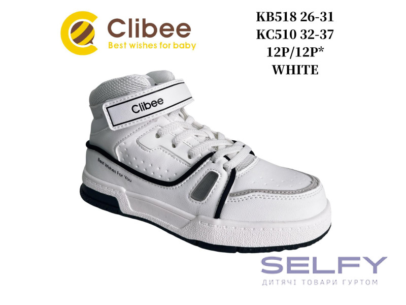 Кросівки дитячі Clibee KC510 white 32-37, Фото 1