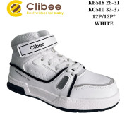 Хайтопы детские Clibee KC510 white 32-37