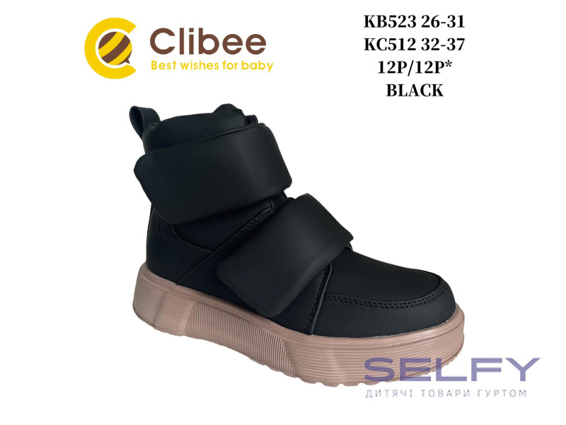 Кросівки дитячі Clibee KB523 black 26-31, Фото 1