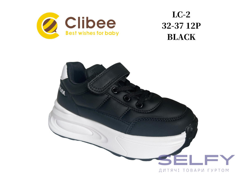 Кросівки дитячі Clibee LC-2 black 32-37, Фото 1