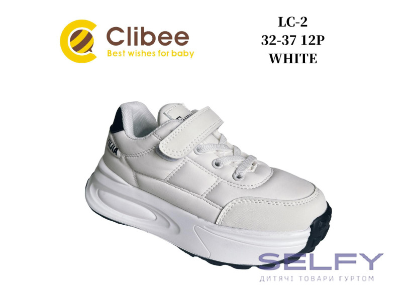 Кросівки дитячі Clibee LC-2 white 32-37, Фото 1