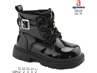 Ботинки детские Apawwa N629 black 21-25