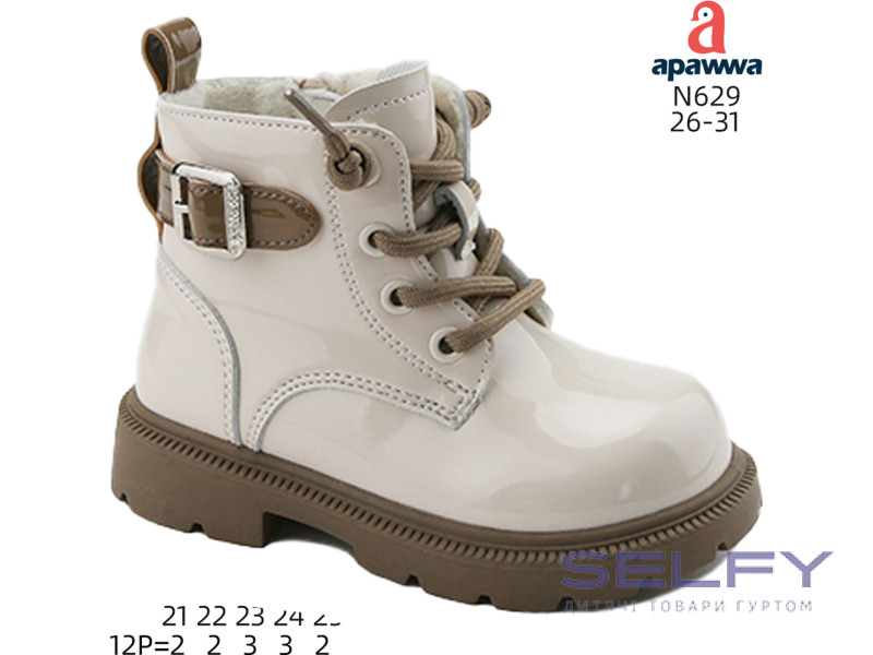 Ботинки детские Apawwa N629 beige 21-25, Фото 1