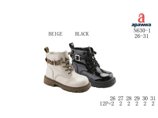 Черевики дитячі Apawwa N630 black 26-31 Черевики дитячі Apawwa N630 black 26-31