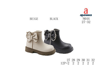 Черевики дитячі Apawwa N644 black 27-32