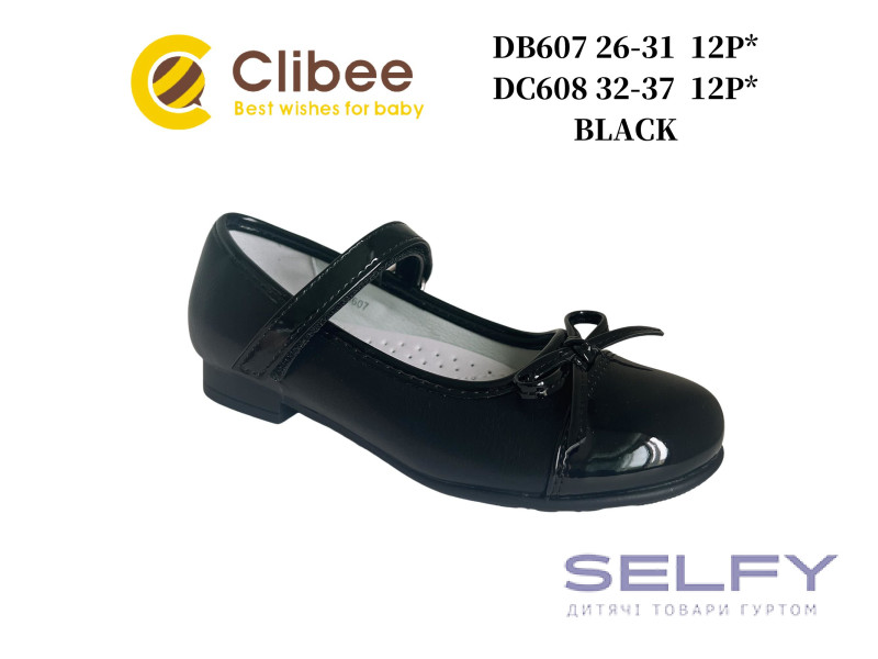 Туфлі Clibee DC608 black 32-37, Фото 1