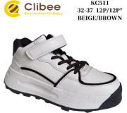 Кросівки дитячі Clibee KC511 beige-brown 32-37