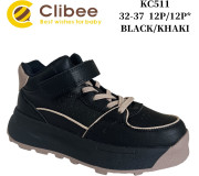 Кросівки дитячі Clibee KC511 black-khaki 32-37