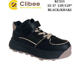 Кроссовки детские Clibee KC511 black-khaki 32-37