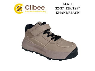 Кросівки дитячі Clibee KC511 khaki-black 32-37