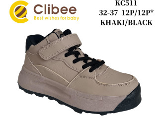 Кросівки дитячі Clibee KC511 khaki-black 32-37