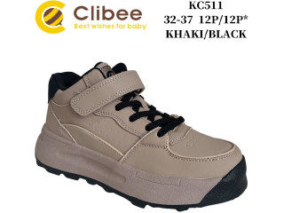 Кросівки дитячі Clibee KC511 khaki-black 32-37