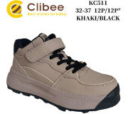 Кросівки дитячі Clibee KC511 khaki-black 32-37