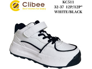 Кросівки дитячі Clibee KC511 white-black 32-37