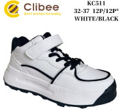 Кросівки дитячі Clibee KC511 white-black 32-37
