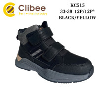 Черевики дитячі Clibee KC515 black-yellow 33-38