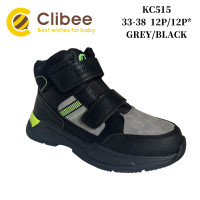 Черевики дитячі Clibee KC515 grey-black 33-38