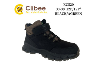 Черевики дитячі Clibee KC520 black-agreen 33-38