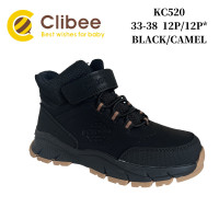 Черевики дитячі Clibee KC520 black-camel 33-38
