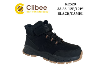 Черевики дитячі Clibee KC520 black-camel 32-37