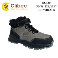 Черевики дитячі Clibee KC520 grey-black 33-38