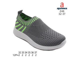 Кросівки дитячі Apawwa Z48 grey-green 32-37 по-розмірно