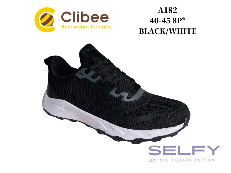 Кросівки Clibee A182 black-white 40-45, Фото 1