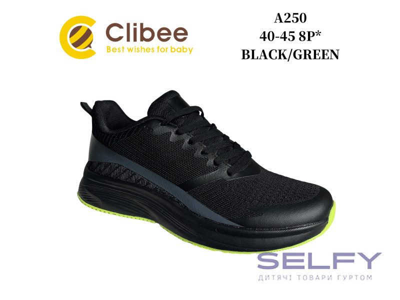 Кросівки Clibee A250 black-green 40-45, Фото 1